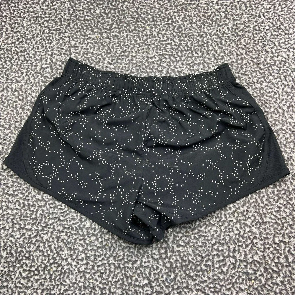 Nike Georgia Bulldogs Dri-Fit Running Shorts Women Medium Black Polka Dot New M